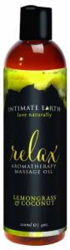 INTIMATE EARTH RELAX MASSAGE OIL 4OZ