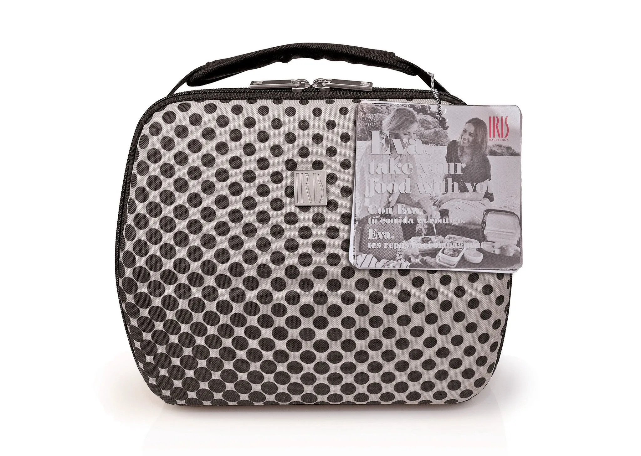 Iris LunchBag EVA Milan Black/ Grey 9825-T