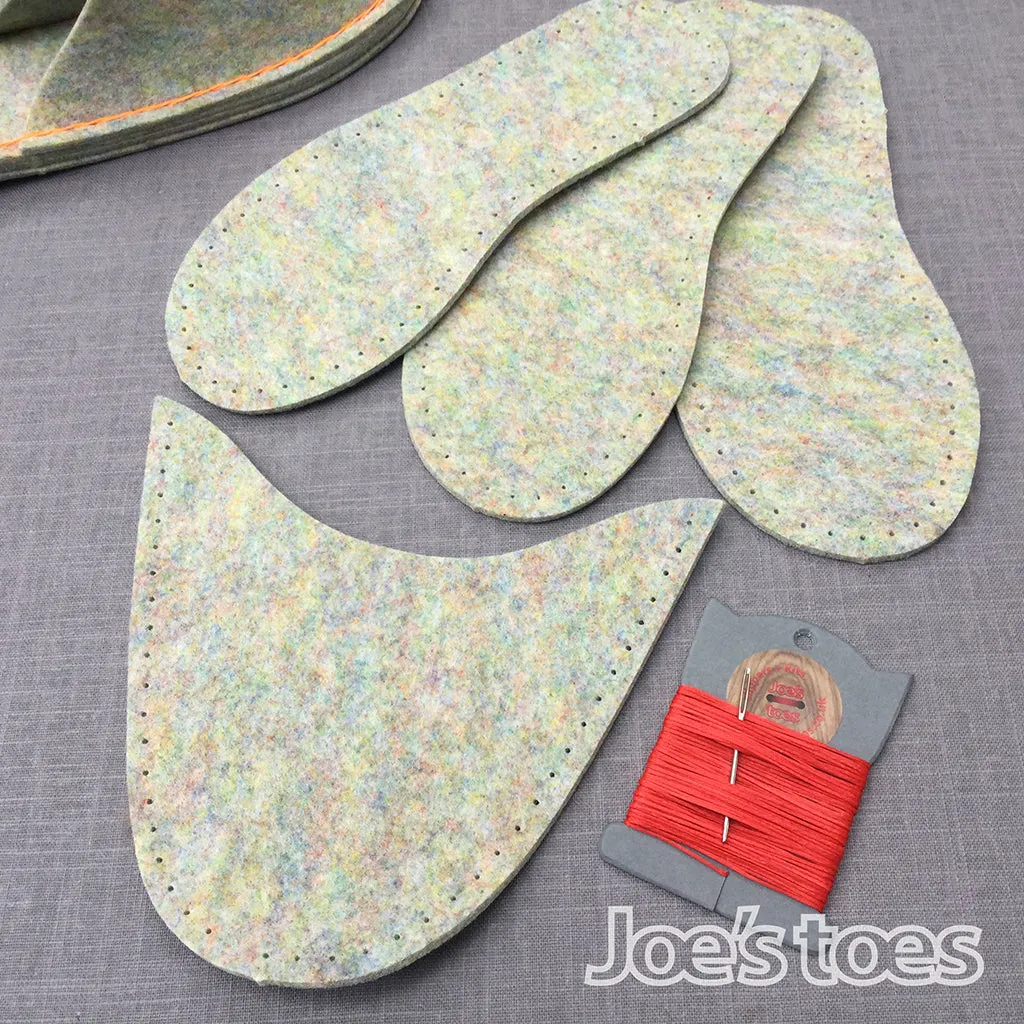 Joe's Toes Complete Felt Slipper Kit- Vegan edition!