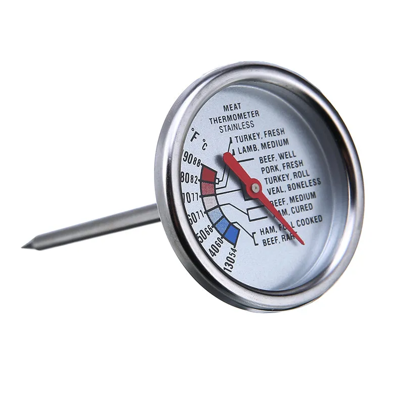 Kitchen Meat BBQ Probe Stainless Steel Dial Cooking Thermometer