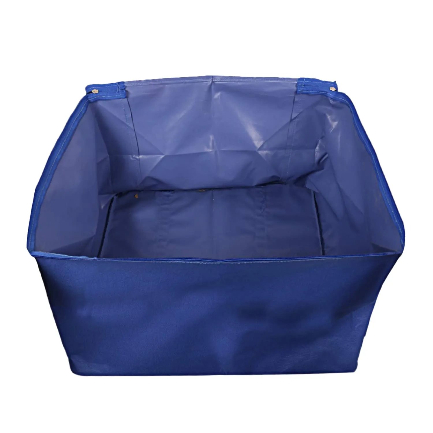 Kuber Industries Moisture Proof Wardrobe Organizer Storage Bag For Clothes With Zipper Closure and Handle- Pack of 2 (Royal Blue)-HS43KUBMART26651