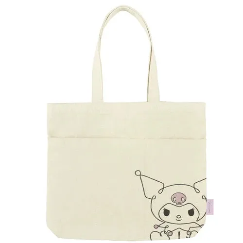 Kuromi / Pompompurin Canvas Tote Bag (Japan Exclusive Edition)