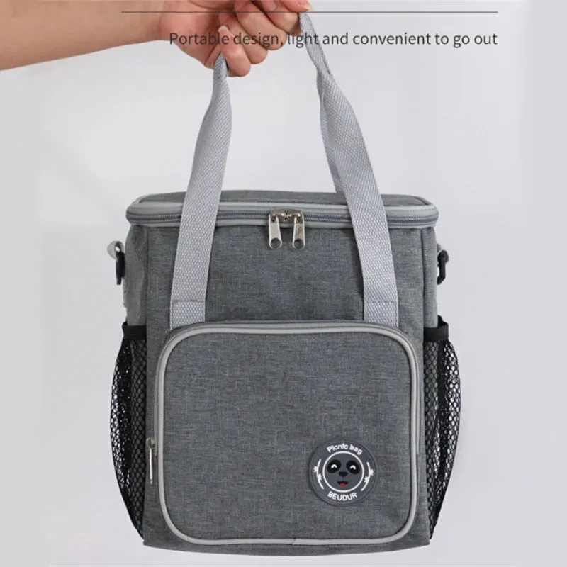 Large Capacity Insulated Portable Food Cooler with Shoulder Strap