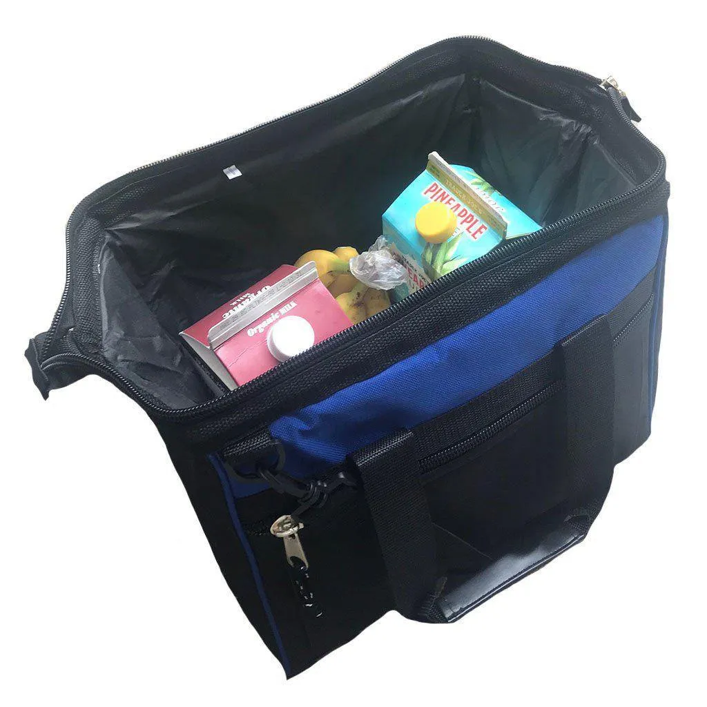 Large Cooler Lunch Box Bag Wide Mouth Straps Picnic Beer Drink Water 14inch