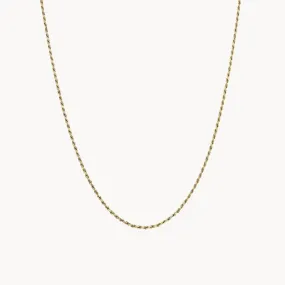 Lasso necklace - 14k yellow gold