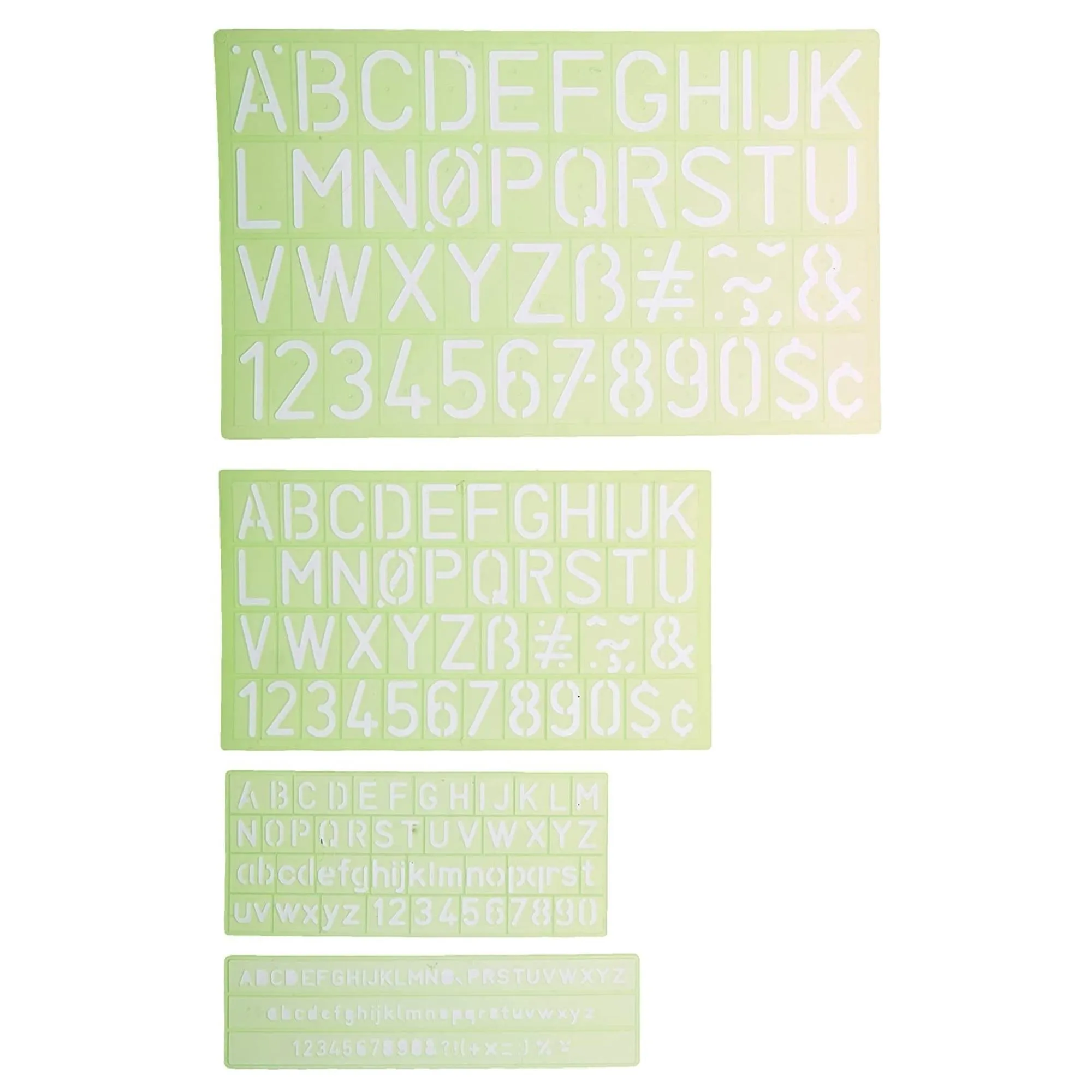 Lettering Stencil Guide 4pc