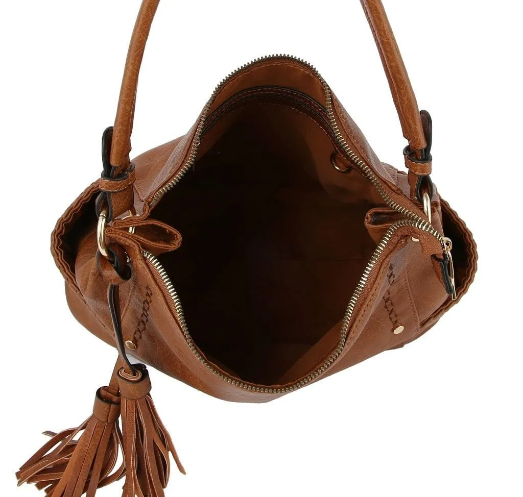 LMS171 Tassel Hobo Bag