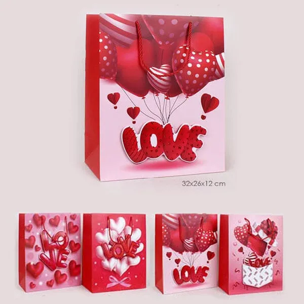 Love Valentines Day Gift Bag 2522 (24 units)