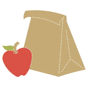 Lunch Bag w/Apple