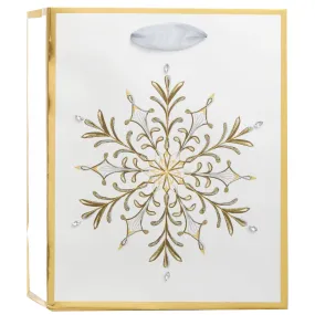 Luxe Snowflake Medium Gift Bag