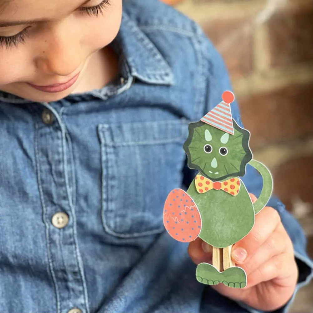 Make Your Own Dinosaur Peg Doll Kit