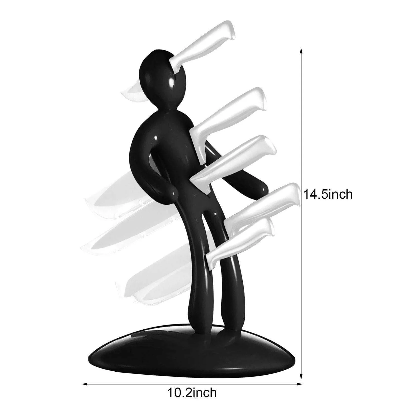 Man Kitchen Cutlery Knife Block Holder