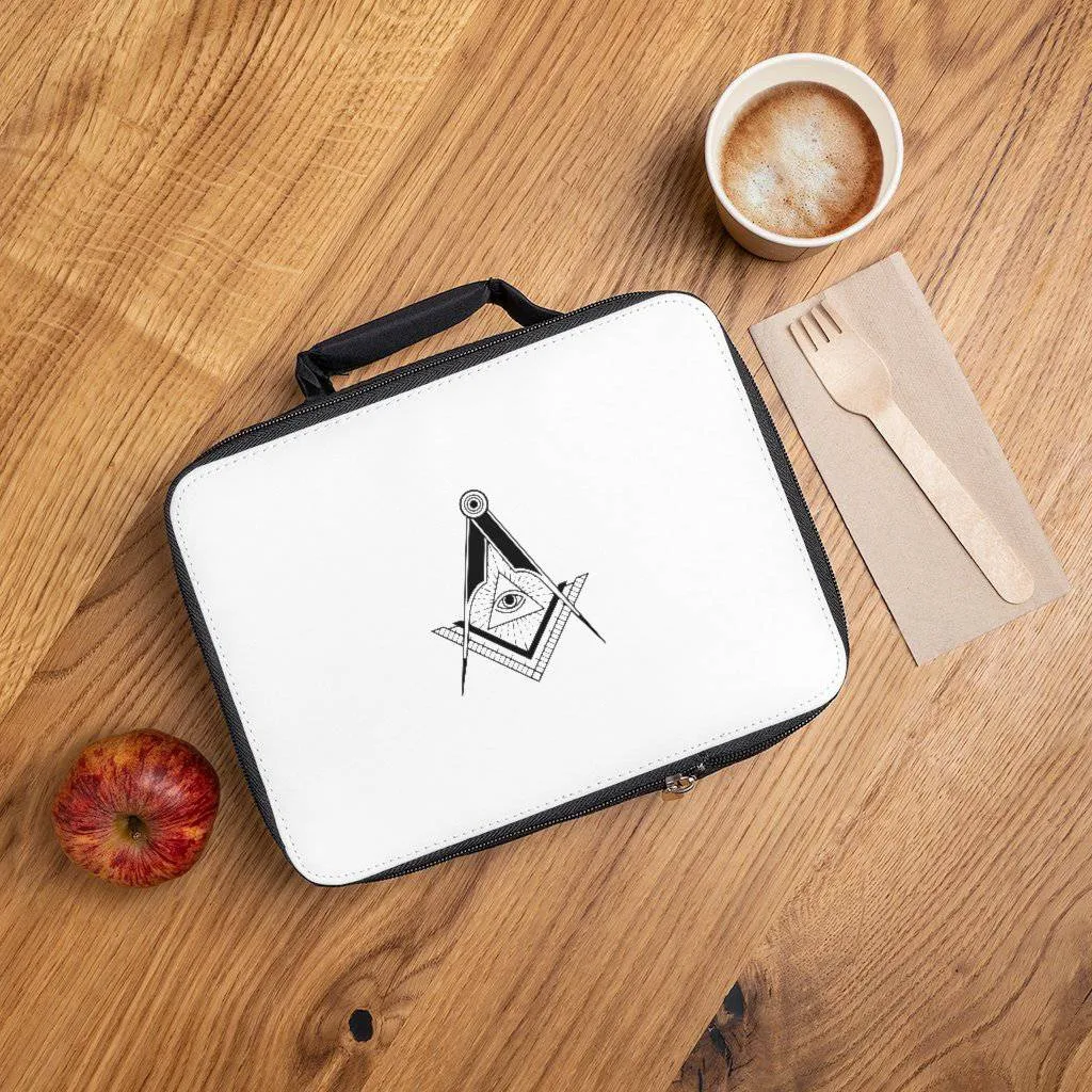 Master Mason Blue Lodge Lunch Bag - Square & Compass All Seeing Eye