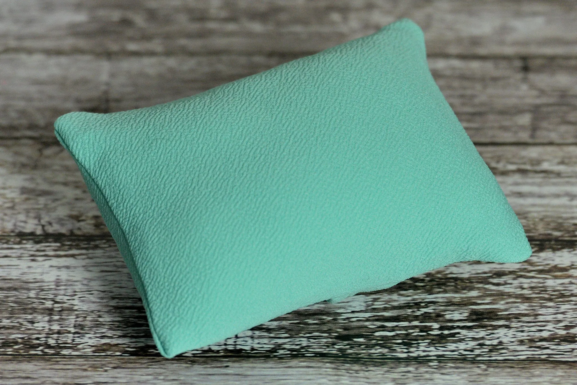 Matching Mini Pillow with Cover AND Bean Bag Fabric - Textured - Mint