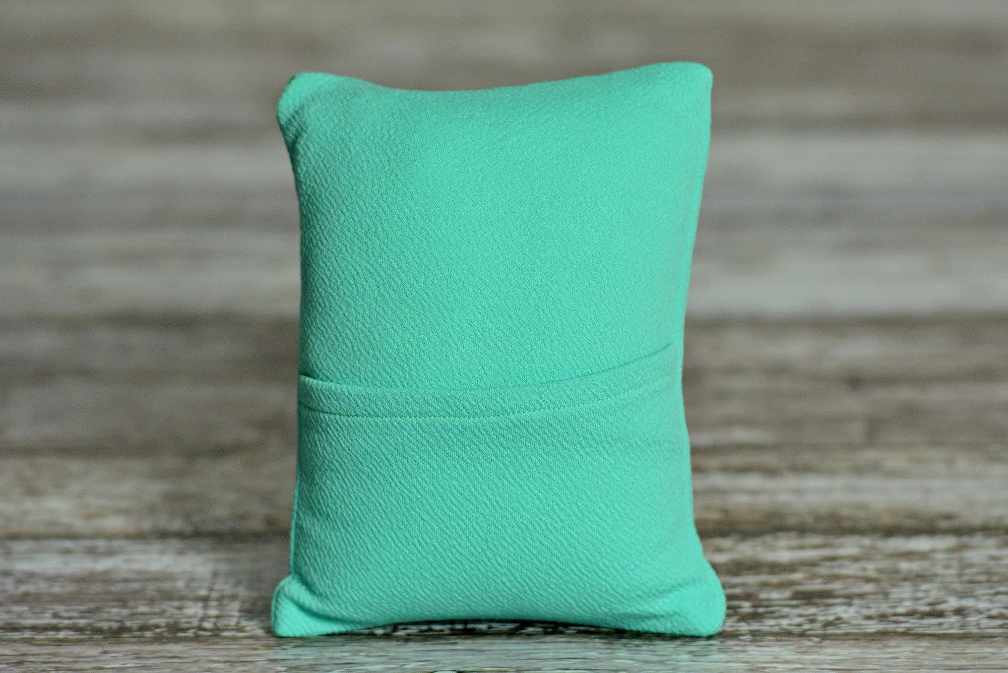 Matching Mini Pillow with Cover AND Bean Bag Fabric - Textured - Mint