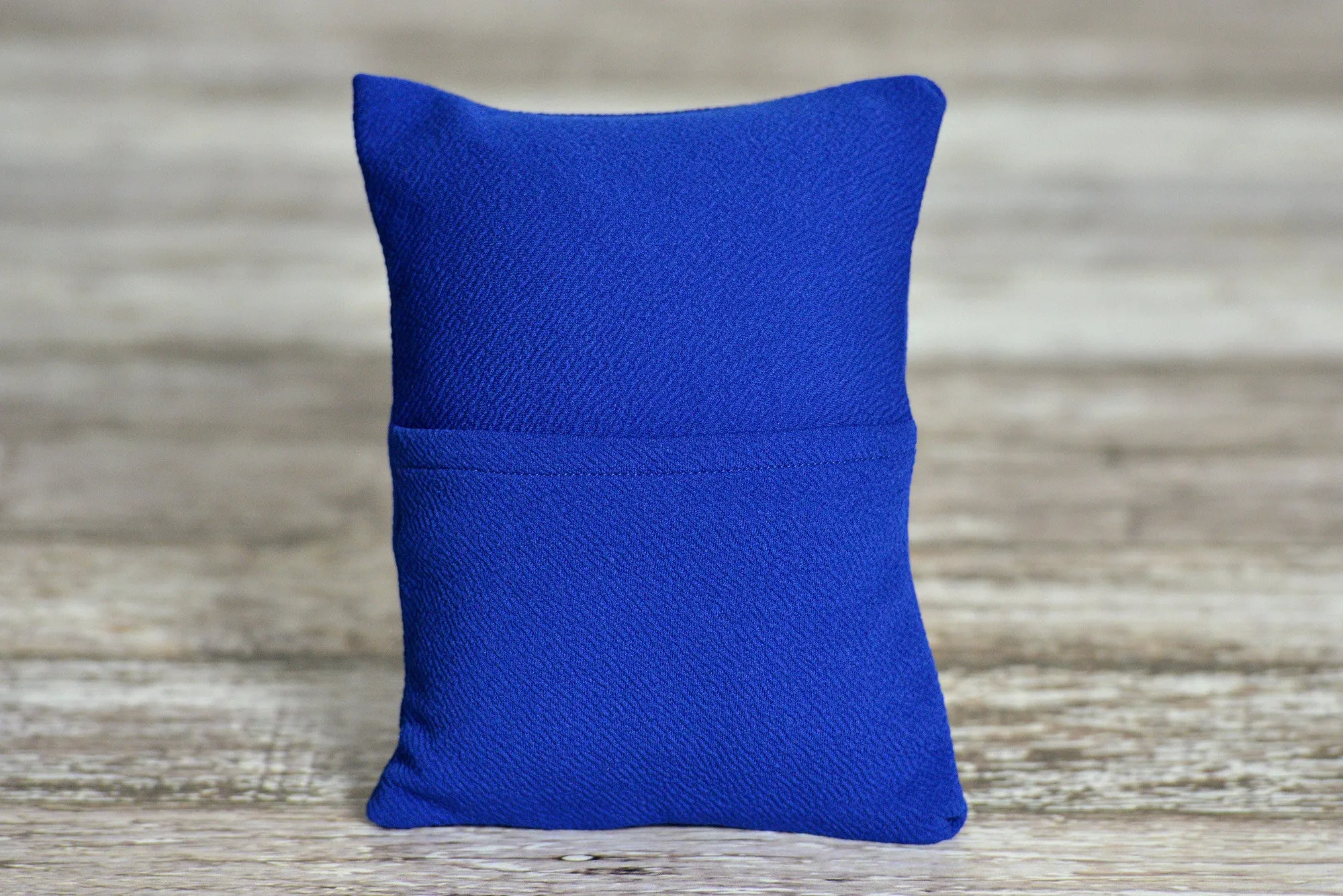 Matching Mini Pillow with Cover AND Bean Bag Fabric - Textured - New Navy