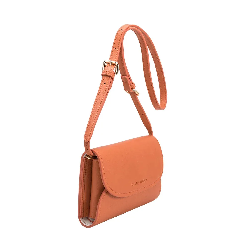 Melie Bianco Cleo Small Vegan Convertible Purse - Peach