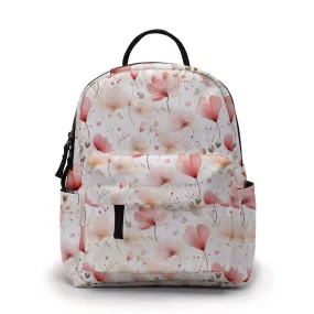 Mini Backpack - Floral Pale Pink Cream