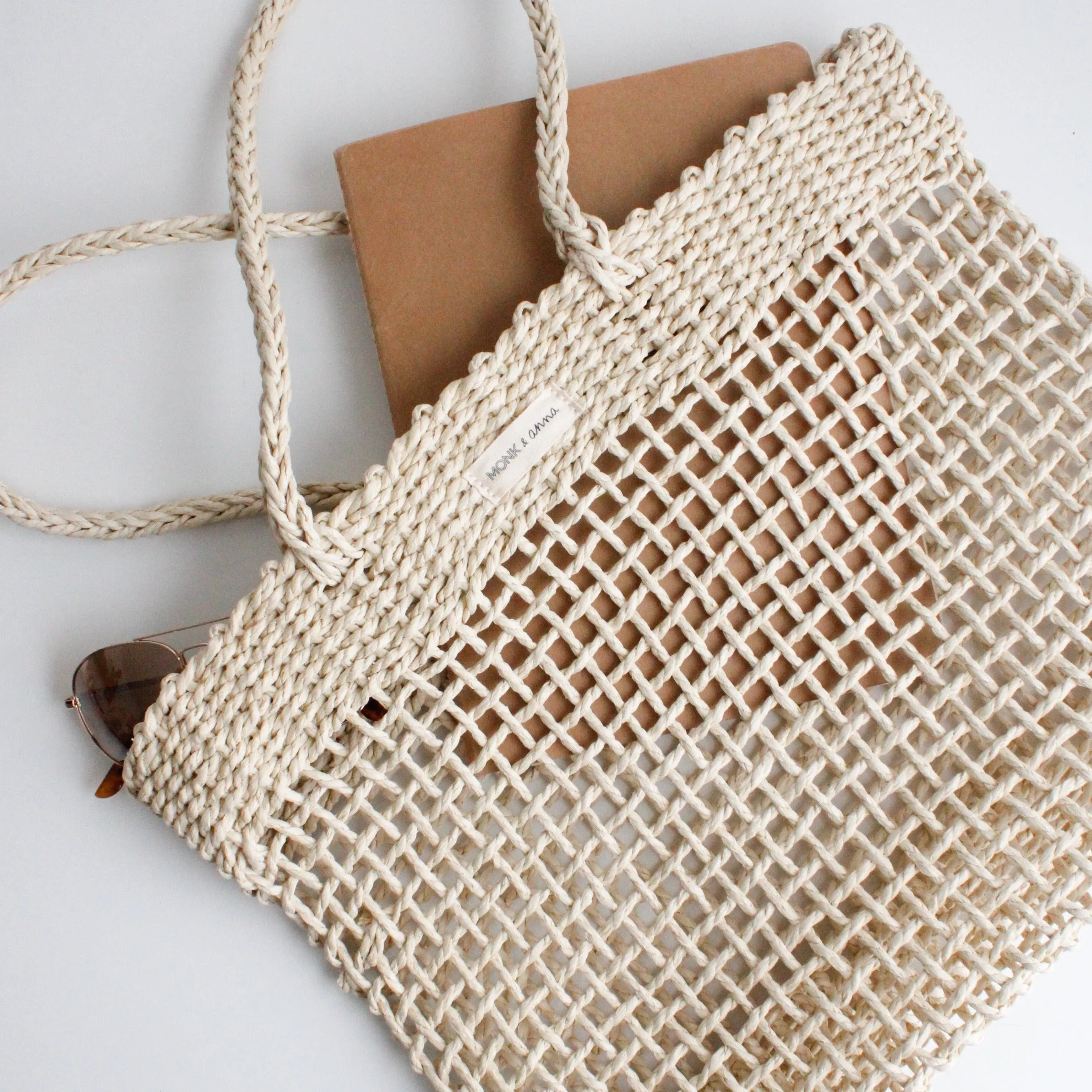 Monk   Anna Akeru Woven Straw Bag