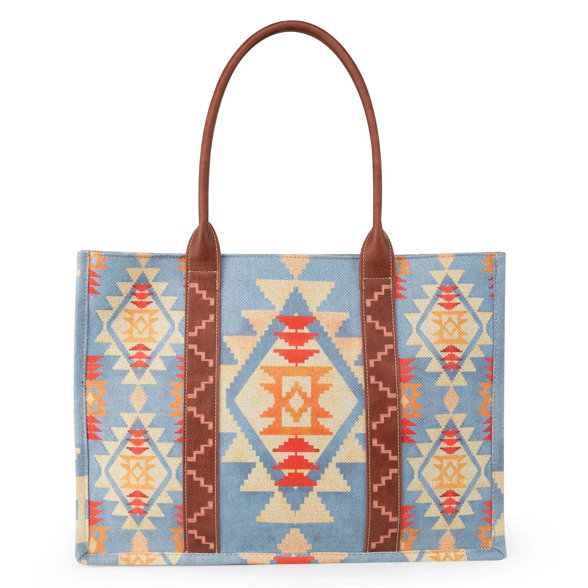 Montana West Wrangler Southwest Pattern Wide Tote