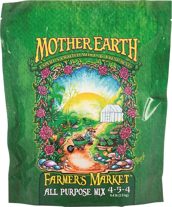 Mother Earth HGC733953 All-Purpose Mix, 4.4 lb Case, Granular, 4-5-4 N-P-K Ratio :BAG: QUANTITY: 1