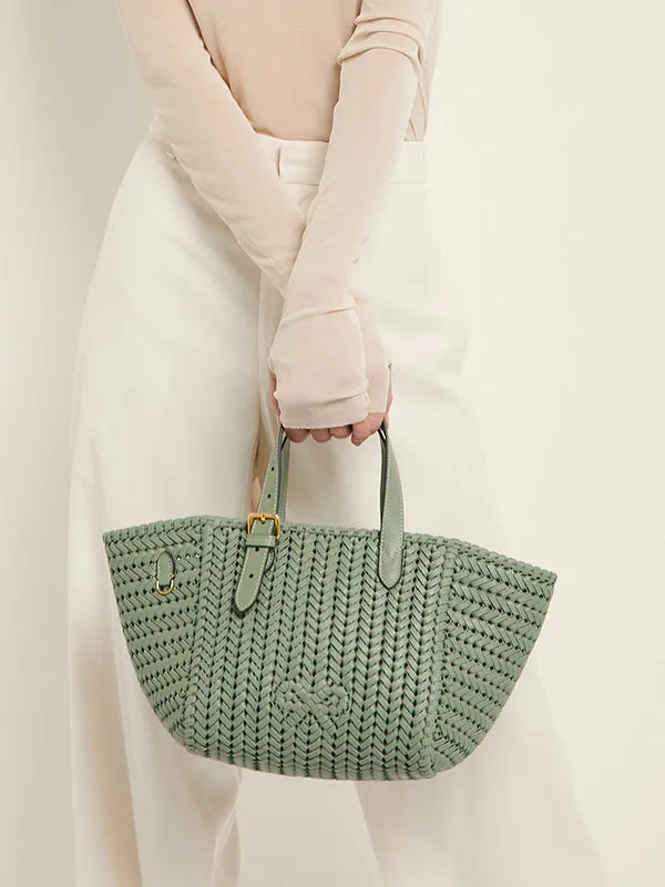 Neeson Square Tote Small in Moss