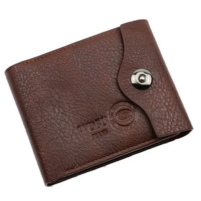 New casual Mens Leather Coin Slim Bifold Credit Card Clutch Holder Wallets Purse