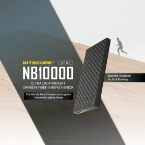 Nitecore NB10000 GEN2 Ultralight Carbon Fiber Energy Brick 10,000 mAh Mobile Power Bank