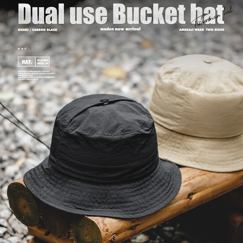 Outdoor Bucket Hat   Coin Bag Dual-use Design Quick Dry Climbing Hat