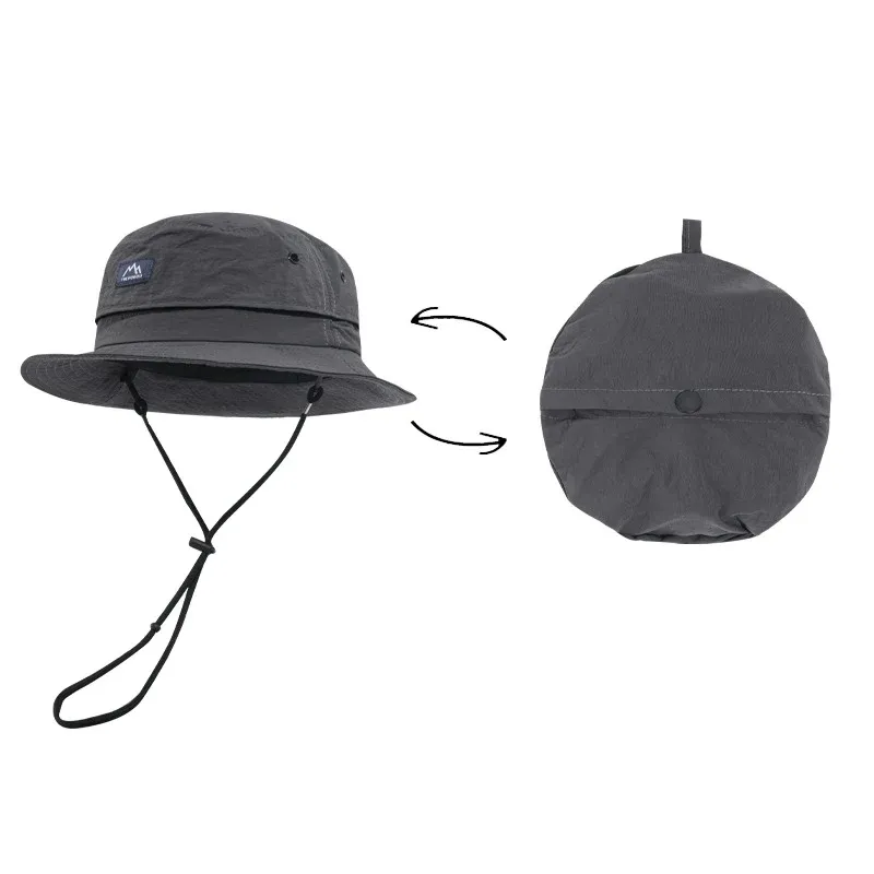 Outdoor Bucket Hat   Coin Bag Dual-use Design Quick Dry Climbing Hat