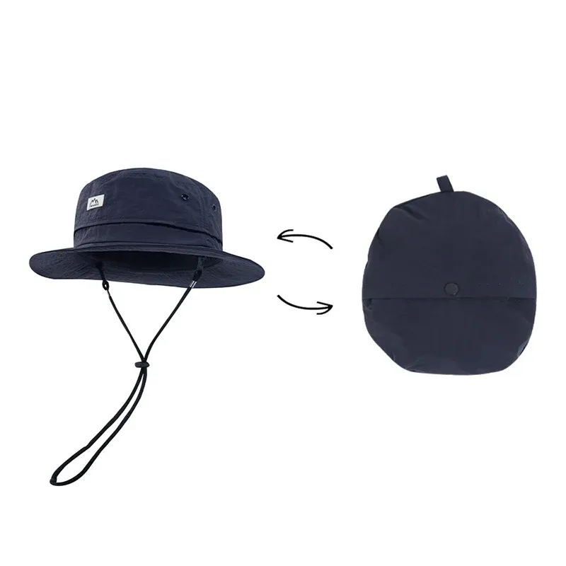 Outdoor Bucket Hat   Coin Bag Dual-use Design Quick Dry Climbing Hat