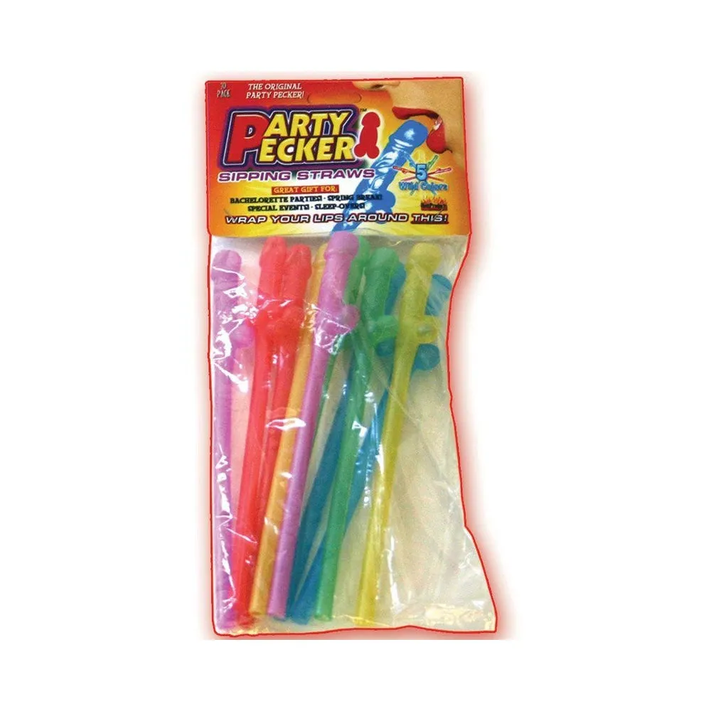 Party Pecker Sipping Straws (assorted)