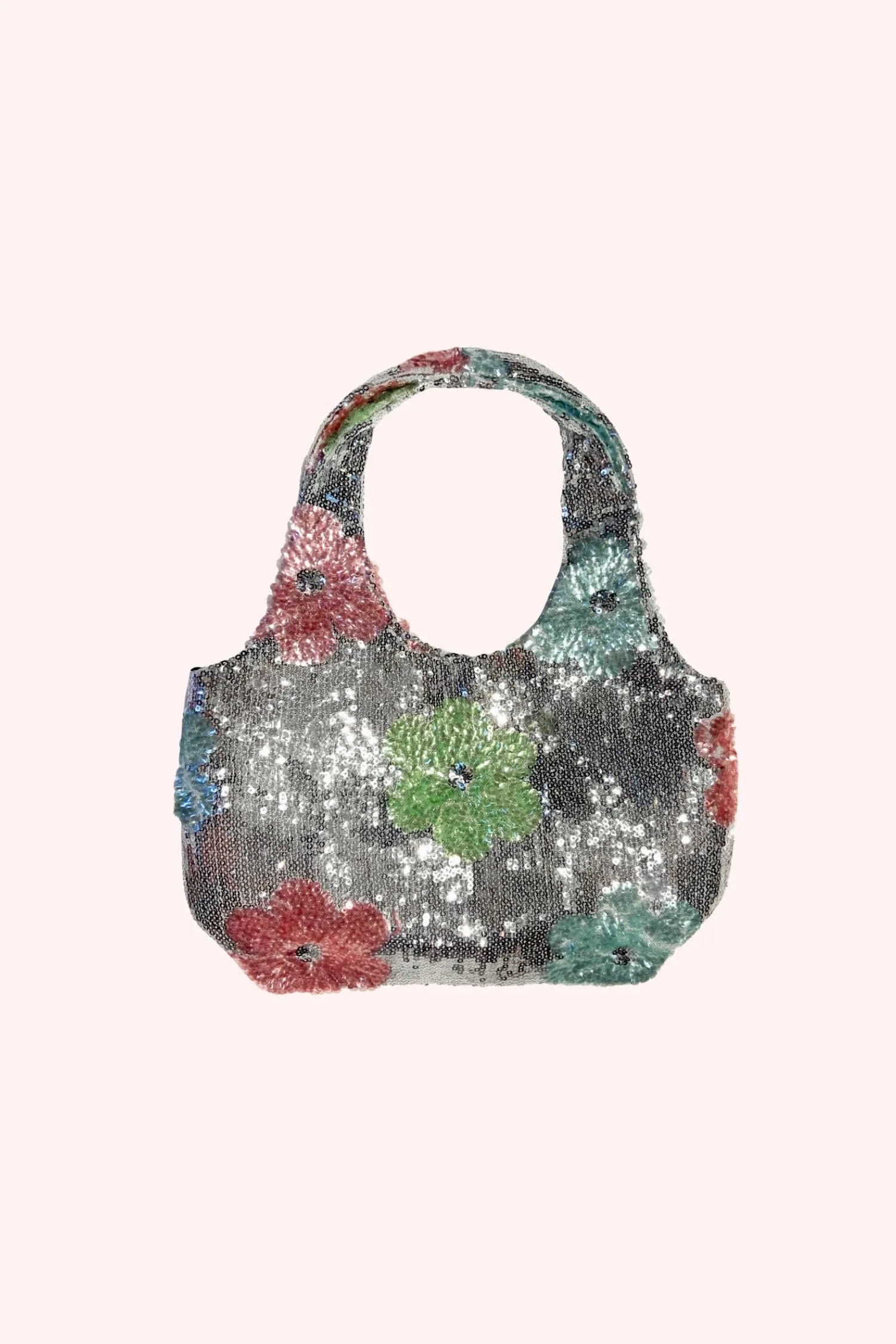 Pastel Posies Sequin Mini Bag