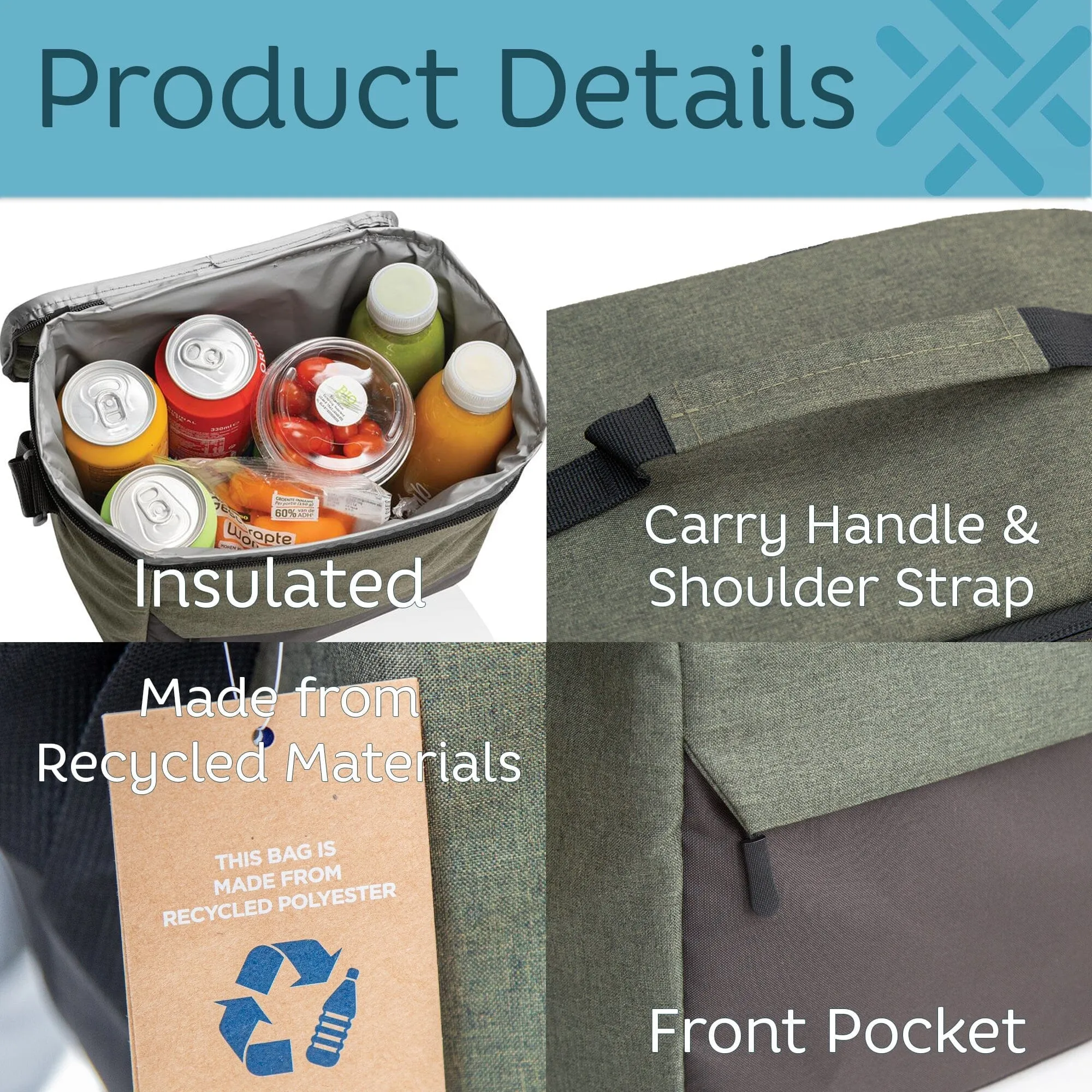 Personalised Insulated Cool Bag Made From Recycled Materials