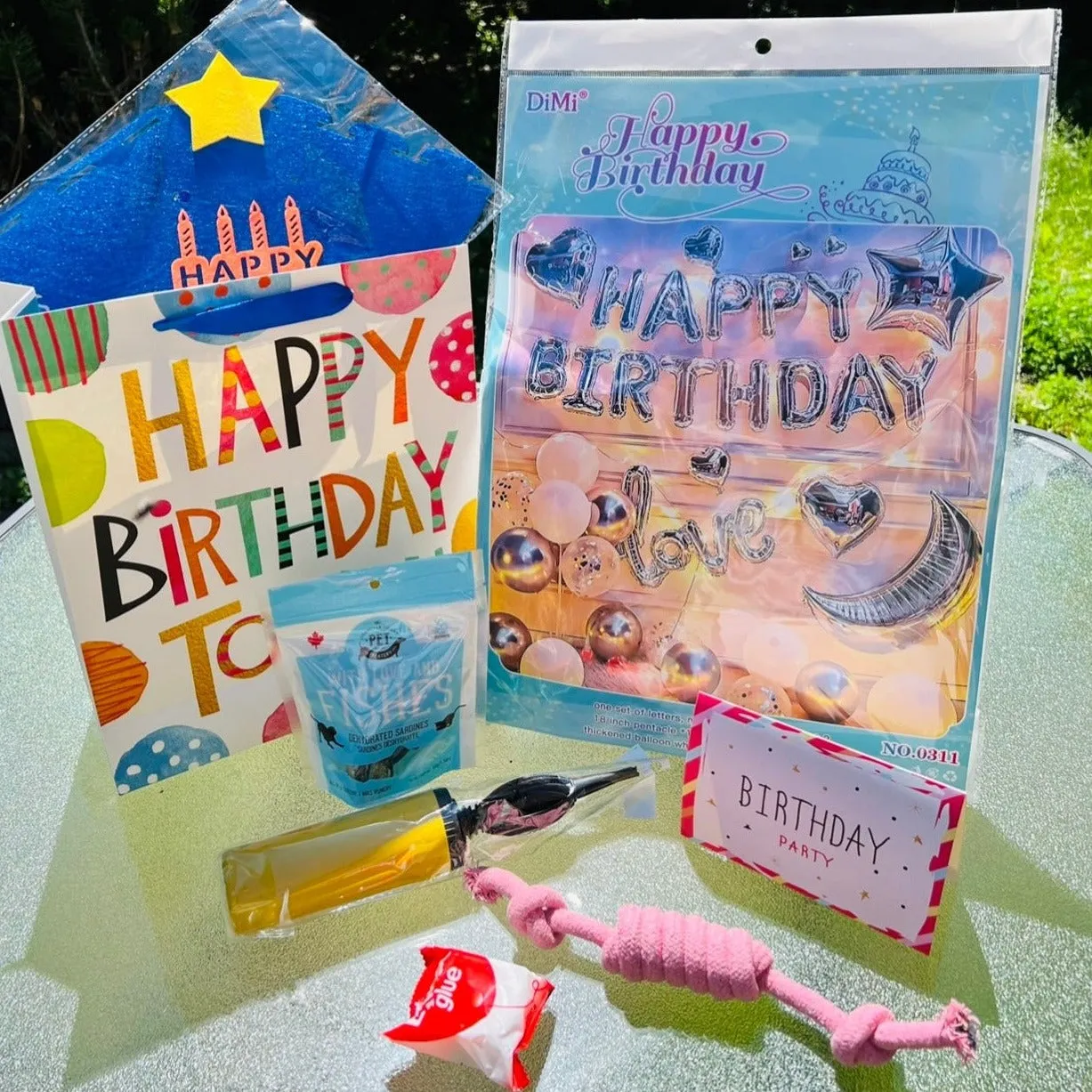 Pet Birthday Gift Package, Silver