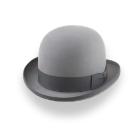 Pewter Grey Men's Bowler Hat in Stylish Fur Felt | The Coke