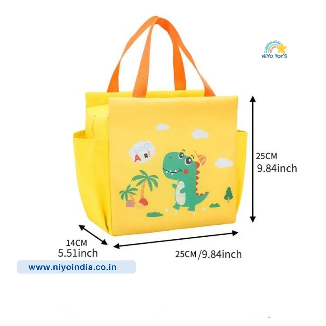 Portable Student Lunch Bag Large Capacity Insulated Food Bag