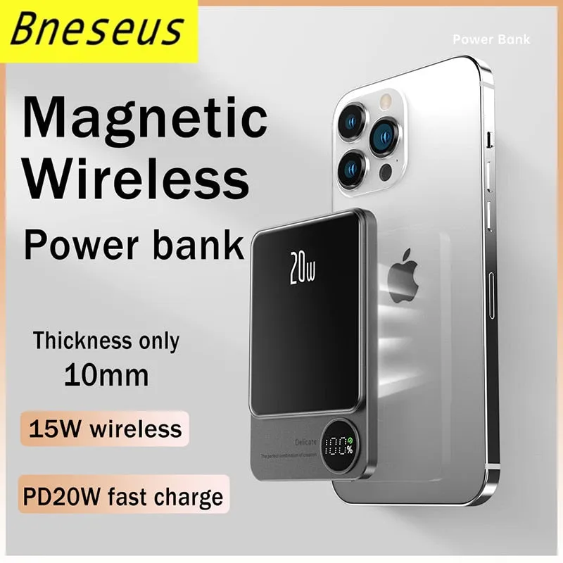 Powerbank Magnetic Wireless Fast Charger For iPhone 12 13 14 Pro Max