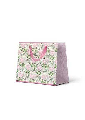 Premium Gift Bag Medium: Embossed & Foiled Protea Pattern