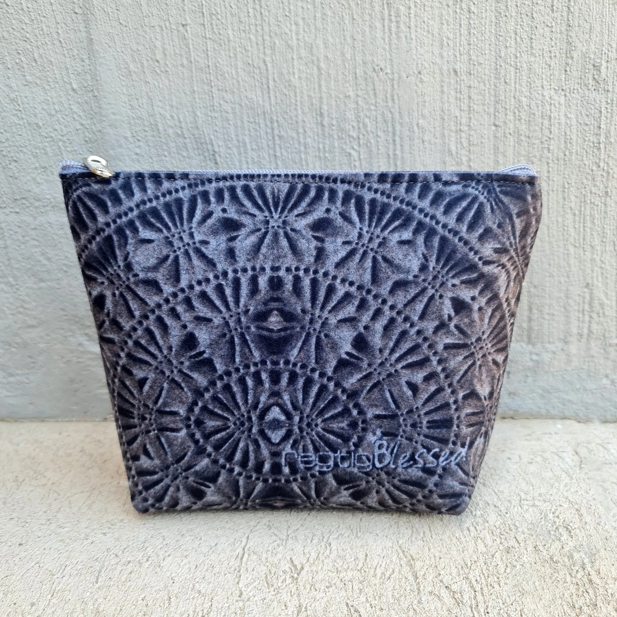 Pressed Ceiling Round - Recycled Felt Cosmetic Bag