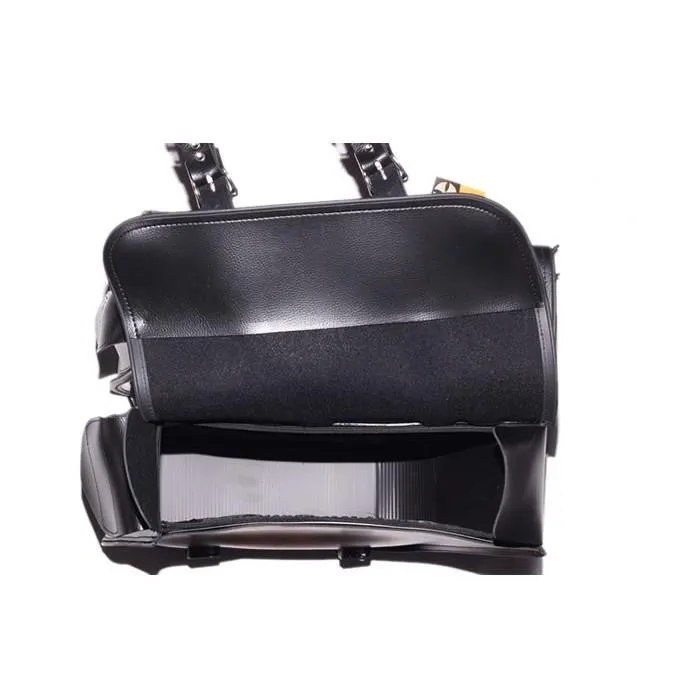 Pure Leather Medium Motorcycle Saddlebag SD4007-Leather