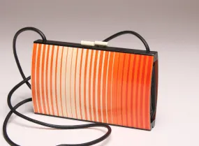 "Flora" Minaudiere in Creamsicle Stripe