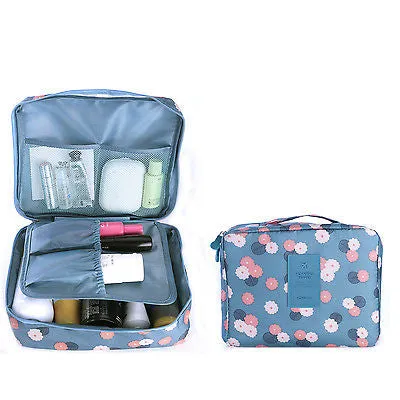 "Iconic beauty" Compact Makeup toiletry travel organizer Bag