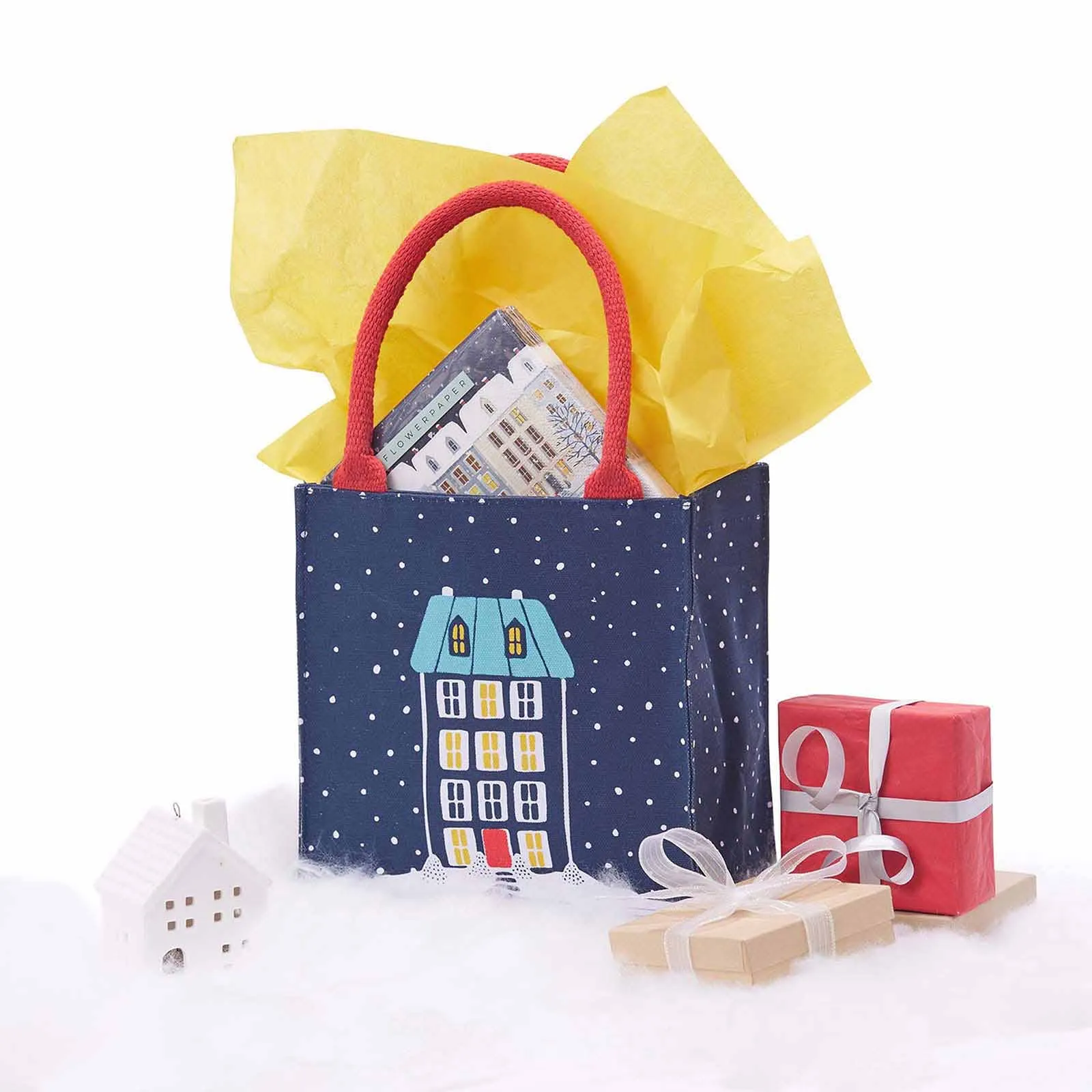 rockflowerpaper - HOLIDAY HOUSE Itsy Bitsy Reusable Gift Bag Tote