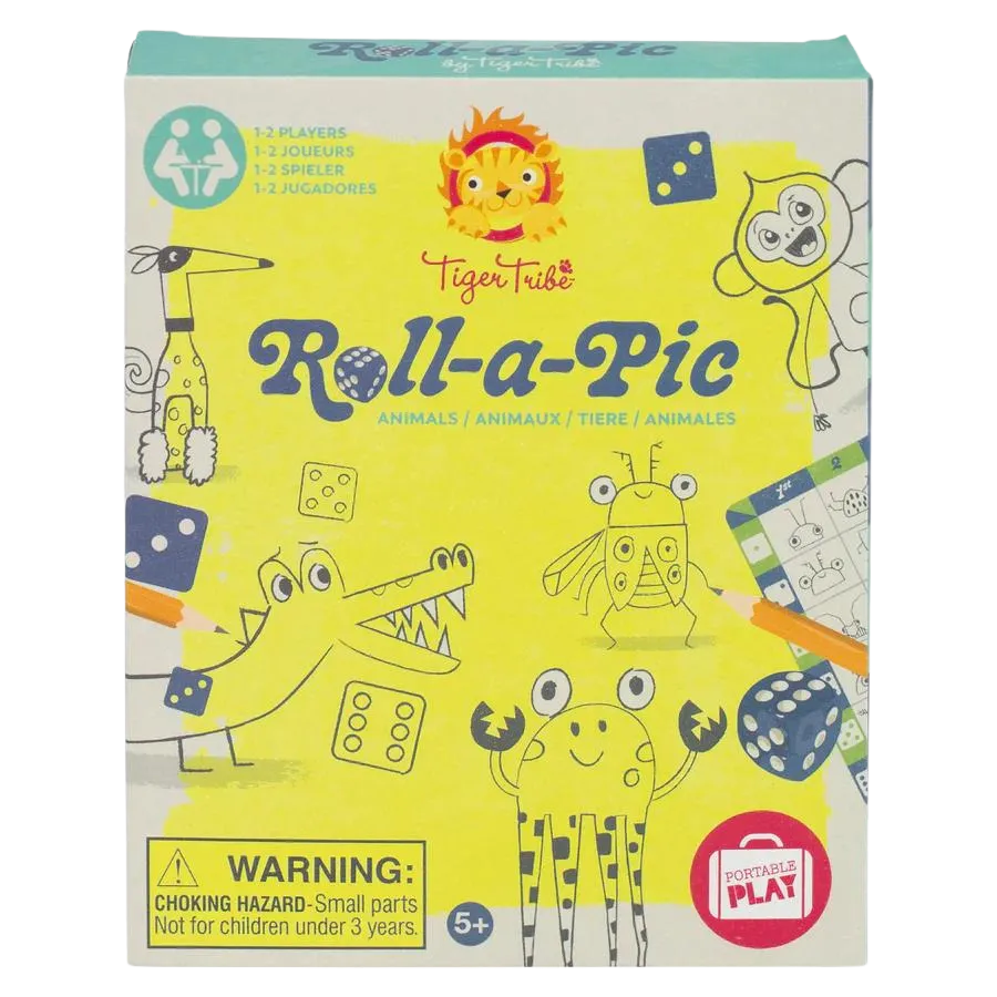 Roll A Pic: Animals - Kids Drawing Game