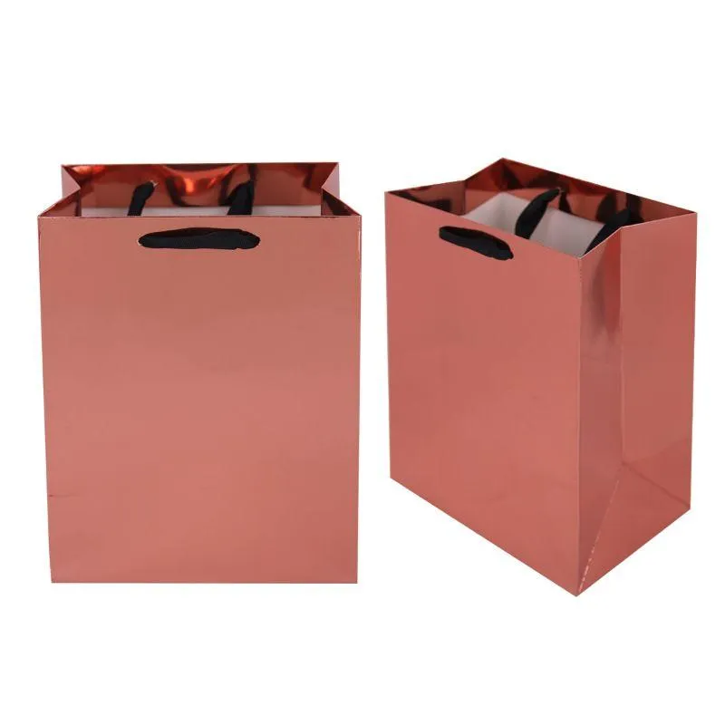 Rose Gold Medium Gift Bag