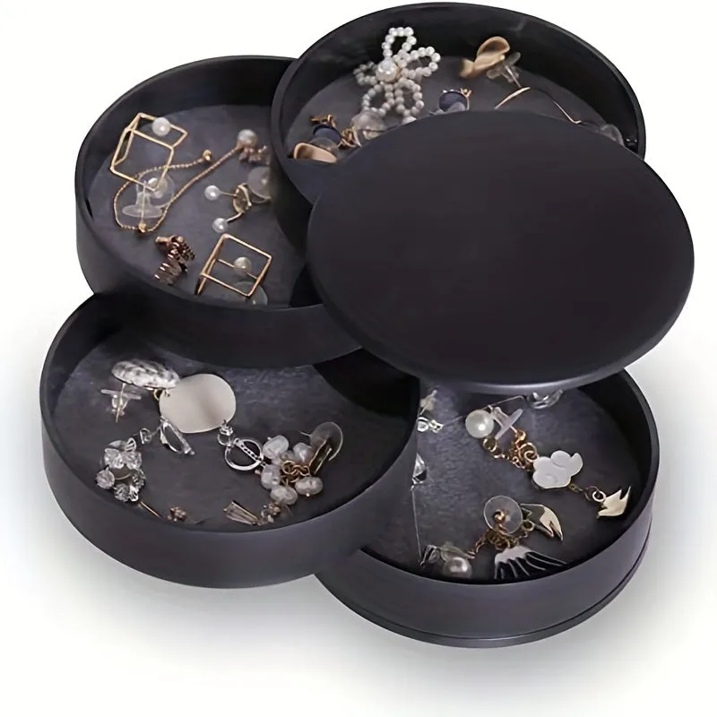 Rotating Jewelry Organizer for Earrings Necklaces Bracelets and Rings