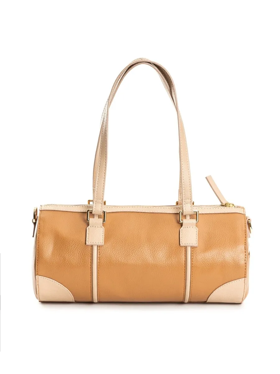 Salacia (Almond  & Caramel) | Women's bag made with Apple Leather