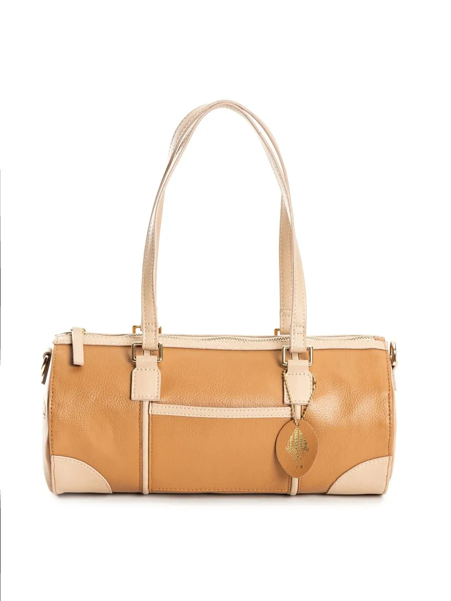 Salacia (Almond  & Caramel) | Women's bag made with Apple Leather