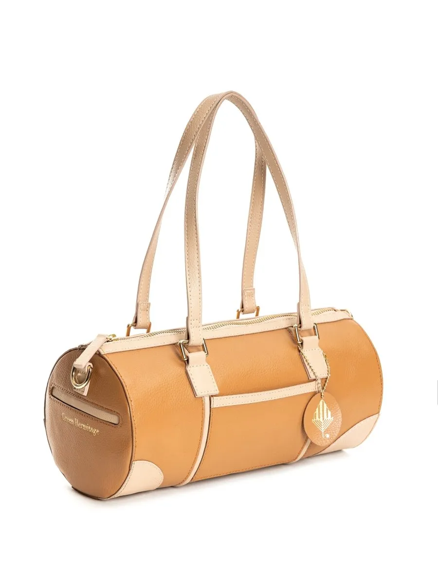 Salacia (Almond  & Caramel) | Women's bag made with Apple Leather